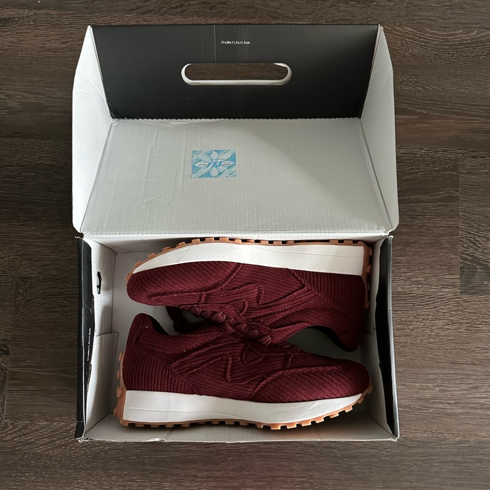 Fashion Nova Burgundy Sneakers